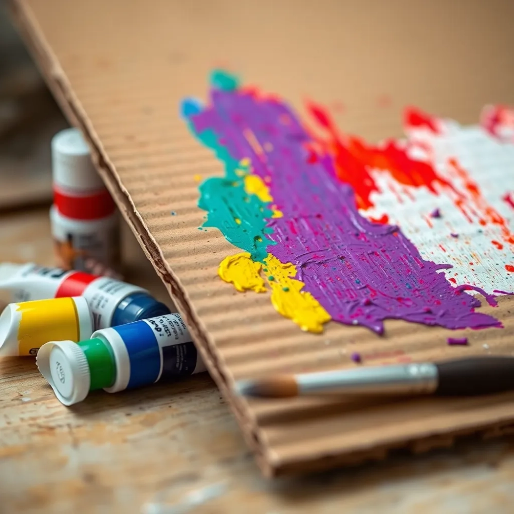 Karton do malowania akrylami