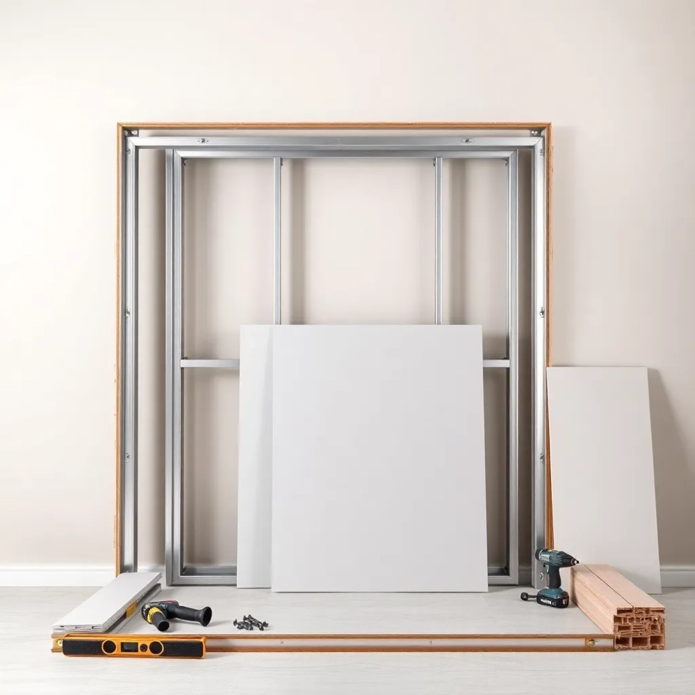 montaż płyt gipsowokartonowych na stelażu cena