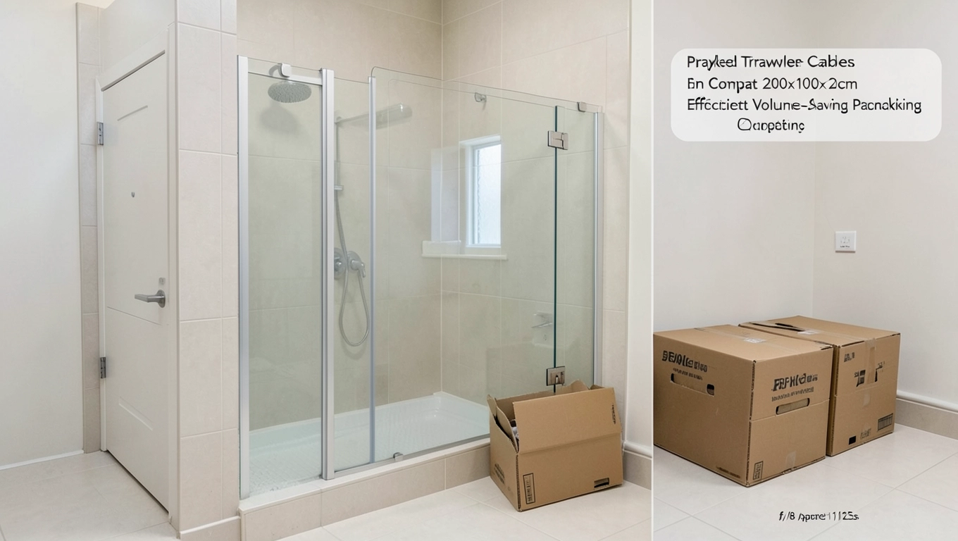 Pakowanie kabin prysznicowych bez brodzika