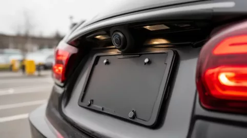 Bezprzewodowa kamera cofania w ramce tablicy rejestracyjnej