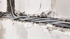 Zaklejanie bruzd z przewodami