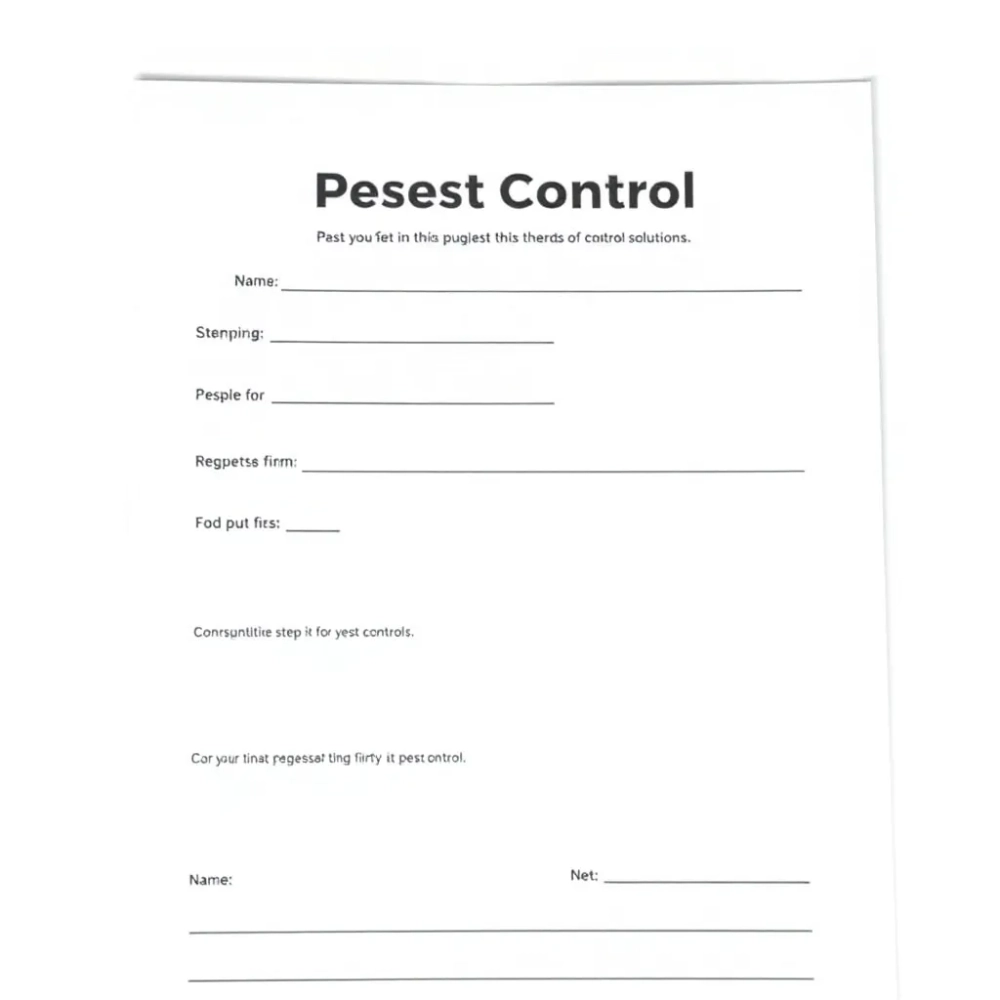 Wniosek o przeprowadzenie dezynsekcji wzór